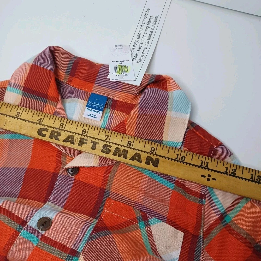 NWT Old Navy Plaid 2 piece Pajama‎ Set PJs 5T